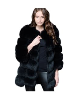 ZADORIN New Luxury Splicing Long Faux Fur Coat Woman Thick Warm Winter Fashion Fluffy Jacket Faux Fur Coats for Woman Outerwears
