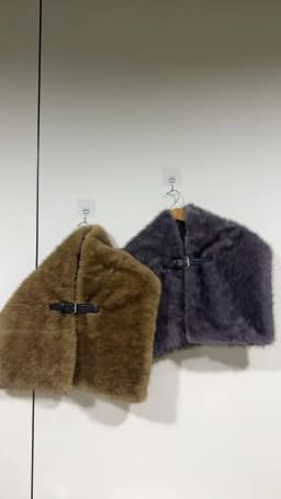 Women Fashion Faux Fur Scarf, Faux Mink Muffler