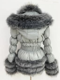 ZADORIN Winter Coat Women New Fashion Faux Fur Coat Detachable Sleeves Hood Duck Down Coats Hooded Black Puffer Jacket Outwear