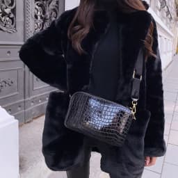 2022 New Women Winter Warm Faux Fur Coat Thick Women Middle -Long Overcoat Turn Down Collar Women Warm Female Casaco Feminino