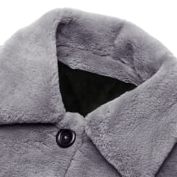 Nerazzurri Oversized Warm Soft Furry Faux Fur Coats for Women Long Sleeve Buttons Gray Fluffy Jacket Winter Clothes Women 2020