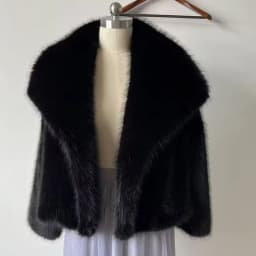 2025 Winter New Fashion Gradient Fluffy Fur Coat Women High Street Luxury Big Fur Collar Faux Fox Fur Jacket Female Overcoats