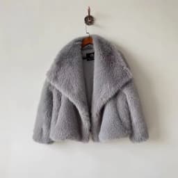 2025 Winter New Fashion Gradient Fluffy Fur Coat Women High Street Luxury Big Fur Collar Faux Fox Fur Jacket Female Overcoats