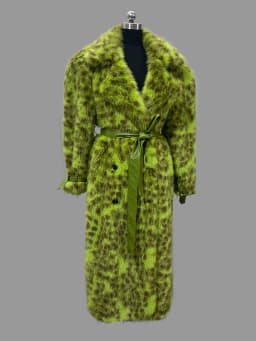 Nerazzurri 2026 New Collection Warm Oversized Leopard Print Faux Fur Coat Women Winter Luxury Brands Designer Clothing Woman