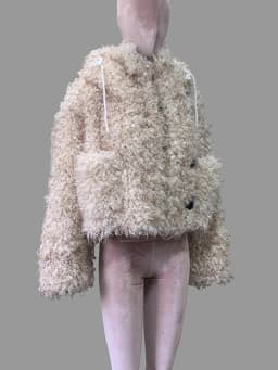 Nerazzurri Winter Short Oversized Thick Warm Shaggy Fuzzy Faux Mongolian Fur Coat Women Luxury Clothes 2026 Fluffy Hooded Jacket