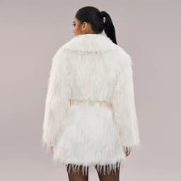 Women Faux Fur Mid Length Coats Jackets Turn Down Collar Coat Thick Warm Y2k Streetwear Jacket Casual Loose Autumn Winter 2026