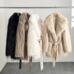 Women Faux Fur Mid Length Coats Jackets Turn Down Collar Coat Thick Warm Y2k Streetwear Jacket Casual Loose Autumn Winter 2026