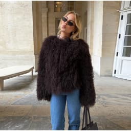 Fashion Faux Fur Coat Women Loose Lapel Full Sleeve Fluffy Short Overcoat 2025 Autumn Winter Street Lady Furry Warm Overcoat