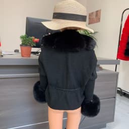 2025 New Children's Fur Cardigan Girls Autumn/Winter Fashion Faux Fur Knitted Cardigan Hot Selling Faux Fox Fur Cardigan Girls