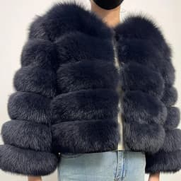 Fashion Short Faux Fox Fur Jacket for Women Winter Multi Color Thick Warm Long Sleeve Outerwear Woman Elegant Cozy Plush Jacket