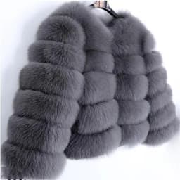 Fashion Short Faux Fox Fur Jacket for Women Winter Multi Color Thick Warm Long Sleeve Outerwear Woman Elegant Cozy Plush Jacket