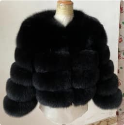 Fashion Short Faux Fox Fur Jacket for Women Winter Multi Color Thick Warm Long Sleeve Outerwear Woman Elegant Cozy Plush Jacket