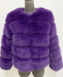 Fashion Short Faux Fox Fur Jacket for Women Winter Multi Color Thick Warm Long Sleeve Outerwear Woman Elegant Cozy Plush Jacket