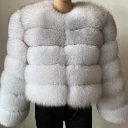 Fashion Short Faux Fox Fur Jacket for Women Winter Multi Color Thick Warm Long Sleeve Outerwear Woman Elegant Cozy Plush Jacket
