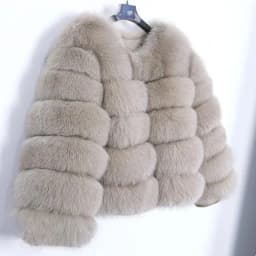 Fashion Short Faux Fox Fur Jacket for Women Winter Multi Color Thick Warm Long Sleeve Outerwear Woman Elegant Cozy Plush Jacket