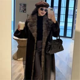 Winter Women High Quality Faux Fur Coat Luxury Long Fur Coat Lapel OverCoat Thick Warm Plus Size Female Plush Coats
