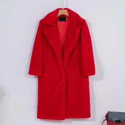 2026 New Women Winter Warm Faux Fur Coat Thick Women Long Coat Turn Down Collar Women Warm Coat With Belt Casaco Feminino