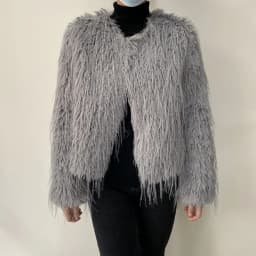 2023 New Springtime Fur Coat Women High Quality Fashion Faux Fur Coat Artificial Raccoon Braid Short Jacket