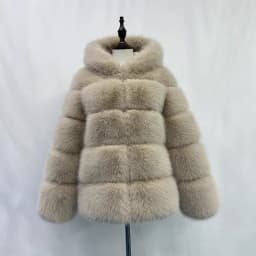 Women Hooded Thick Jackets Fur Faux Solid Zipper Coat Long Sleeve Cardigan Spliced Hoodies Warm Streetwear Coats Winter