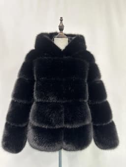 Women Hooded Thick Jackets Fur Faux Solid Zipper Coat Long Sleeve Cardigan Spliced Hoodies Warm Streetwear Coats Winter