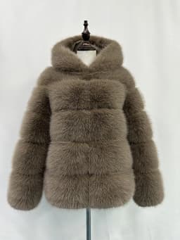Women Hooded Thick Jackets Fur Faux Solid Zipper Coat Long Sleeve Cardigan Spliced Hoodies Warm Streetwear Coats Winter
