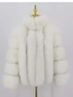 ZADORIN Fashion Winter Jacket Women Faux Fur Coat Luxury Thick Warm Stand Collar Striped Fur Jackets for Women Faux Fur Coats