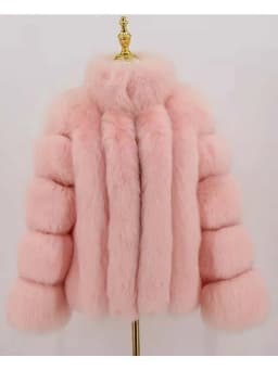 ZADORIN Fashion Winter Jacket Women Faux Fur Coat Luxury Thick Warm Stand Collar Striped Fur Jackets for Women Faux Fur Coats