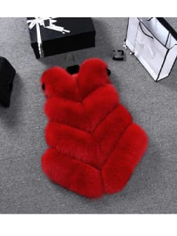 ZADORIN New Luxury Faux Fox Fur Vest Women Furry Short Faux Fur Vests Fur Gilet Fourrure Autumn Winter Faux Fur Coats Overcoat