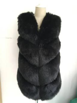 ZADORIN New Luxury Faux Fox Fur Vest Women Furry Short Faux Fur Vests Fur Gilet Fourrure Autumn Winter Faux Fur Coats Overcoat