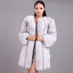 HJQJLJLS 2022 Winter New Fashion Women Long Faux Fur Coat Female Fuzzy Fur Coat Winter Thick Warm Fluffy Artificial Fur Jacket