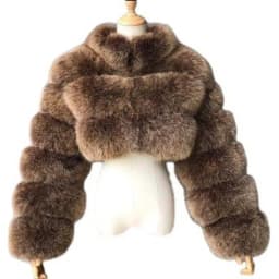 Women Faux Fur Coat Short Coats Stand Collar Zipper Jackets Open Stitch Warm Thick Elegant Splice Autumn Winter Furry Outerwear