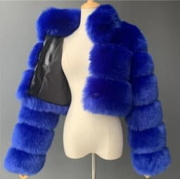 Women Faux Fur Coat Short Coats Stand Collar Zipper Jackets Open Stitch Warm Thick Elegant Splice Autumn Winter Furry Outerwear