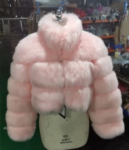 Women Faux Fur Coat Short Coats Stand Collar Zipper Jackets Open Stitch Warm Thick Elegant Splice Autumn Winter Furry Outerwear