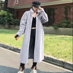 Long Faux Fur Coat Women Fashion Solid Color Artificial Mink Fur Jacket Winter Thick Warm Velvet Plush Overcoat Female Clothing