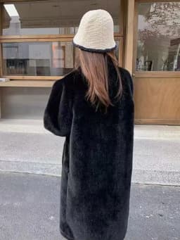Winter Mink Fur Midi Coats Women Korean Loose Stand Collar Warm Parka Y2K Fashion Streetwear Baggy Faux Fur Outerwear New