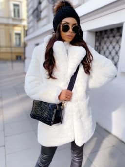 Luxury Autumn Winter Lapel Fur Coat Women Warm Thick Faux Fur Jacket Design Office Lady Outerwear Solid Long Sleeve Fur Cardigan