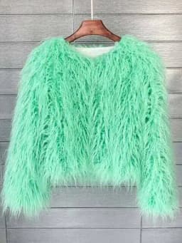 34 Colors 3XL Fur Coats Women Autumn Winter Top Fashion Faux Fur Coat Elegant Thick Warm Faux Fur Jackets For Women 2025 Top MA7