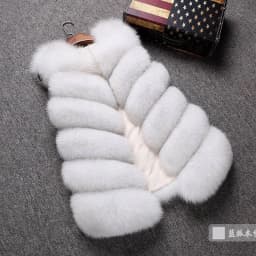 HJQJLJLS 2022 Winter Women Long Faux Fur Vest Gilet Female Sleeveless Fluffy Faux Fur Coat Jacket Fuzzy Coat Elegant Outerwear