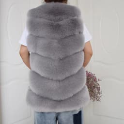 HJQJLJLS 2022 Winter Women Long Faux Fur Vest Gilet Female Sleeveless Fluffy Faux Fur Coat Jacket Fuzzy Coat Elegant Outerwear