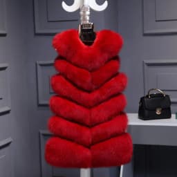 HJQJLJLS 2022 Winter Women Long Faux Fur Vest Gilet Female Sleeveless Fluffy Faux Fur Coat Jacket Fuzzy Coat Elegant Outerwear