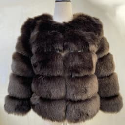 HJQJLJLS 2023 Winter New Fashion Women Faux Fur Coat Female Black Elegant Fluffy Thick Warm Artificial Fox Fur Jacket Outerwear