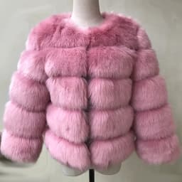 HJQJLJLS 2023 Winter New Fashion Women Faux Fur Coat Female Black Elegant Fluffy Thick Warm Artificial Fox Fur Jacket Outerwear