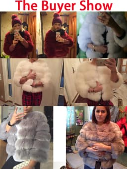 HJQJLJLS 2023 Winter New Fashion Women Faux Fur Coat Female Black Elegant Fluffy Thick Warm Artificial Fox Fur Jacket Outerwear