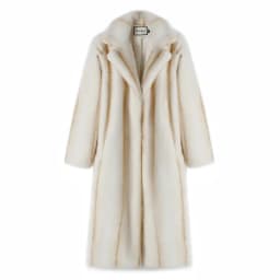 Neo Mint 2024 Winter High Quality Long Faux Mink Fur Coat Women High Street Furry Fur Jacket Luxury Brand Outerwear Overcoat