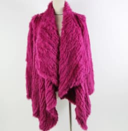 Women Fur Coats Colorful Real Rabbit Fur Coat Female Luxury Natural Knitted Rabbit Fur Winter Jacket 2019 New Fur Overcoat