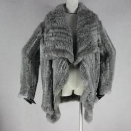 Women Fur Coats Colorful Real Rabbit Fur Coat Female Luxury Natural Knitted Rabbit Fur Winter Jacket 2019 New Fur Overcoat