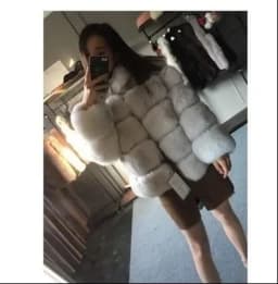 Women Faux Fur Fox Coats Short Coat Jackets Elegant Autumn Winter Jacket Furry Outerwear Elegant Splice Thick Warm Coffe Coats