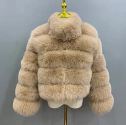 Women Faux Fur Fox Coats Short Coat Jackets Elegant Autumn Winter Jacket Furry Outerwear Elegant Splice Thick Warm Coffe Coats