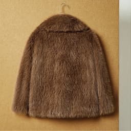 IG Women Large Lapel Single Breasted Faux Fur Coat, Long Sleeve Fluffy Mid-Length Jacket, Winter Warm Elegant Party Outerwear