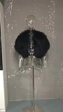 LGRQ Autumn Winter Furry Coat for Women Teddy Fur Bridal Cape Shawl Faux Fur Artificial Fur